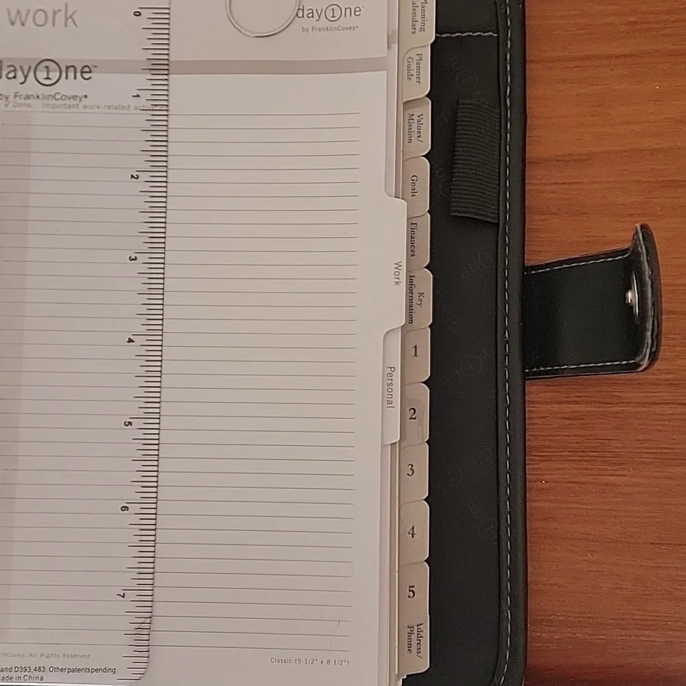 Franklin Covey Day One Planner Bin5